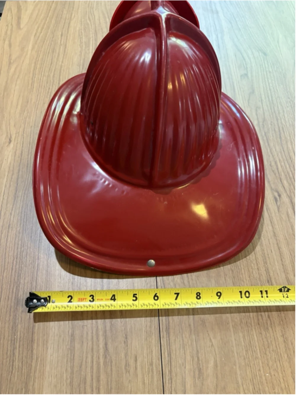 Vintage FIREMAN FUND HELMET Parker Plastics Inc. Lower Lake CA
